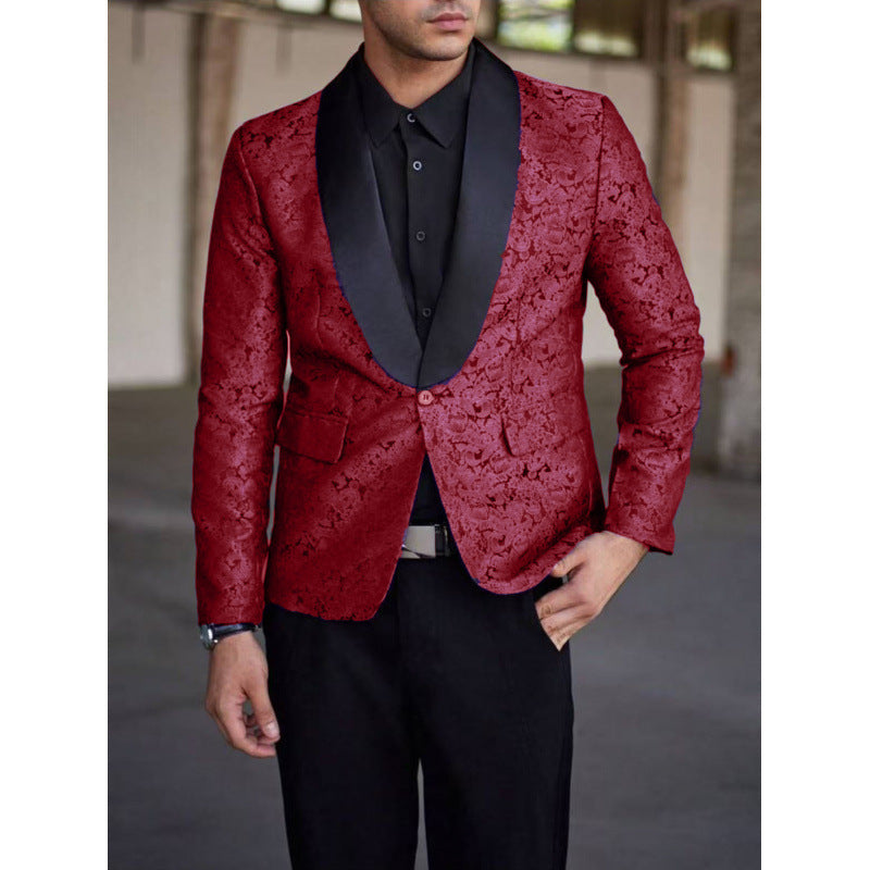 Herren luxuriöser Jacquard-Blazer Echoarchiv