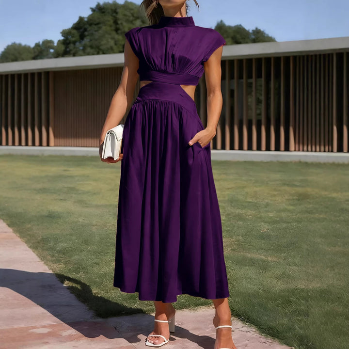 Damen Maxikleid mit elegantem Wickeldesign und raffiniertem Cut-Out Echo Archiv