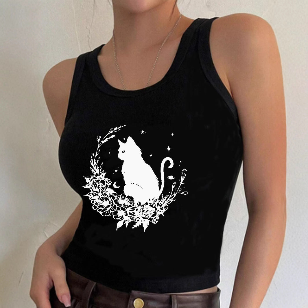 Damen Crop-Top mit einzigartigem Design und modischem Schriftzug Echo Archiv