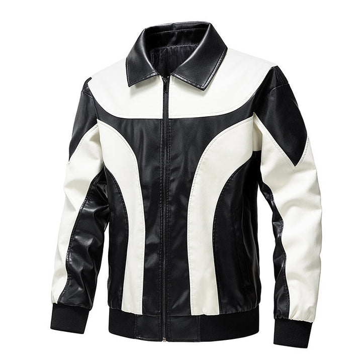Herren Modische Retro-Lederjacke Echo Archiv