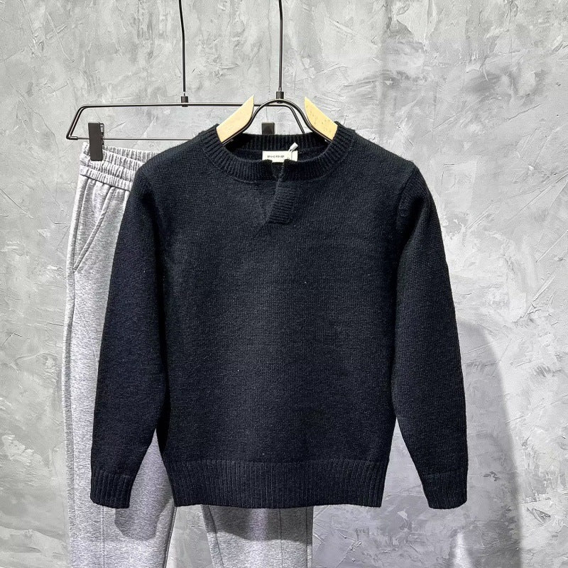 Damen Gemütlicher Strickpullover mit Kragen – Mavelle