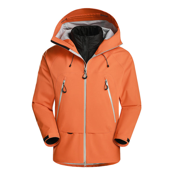 Herren wasserdichte Softshell-Jacke mit herausnehmbarer Stepp-Innenjacke Echoarchiv