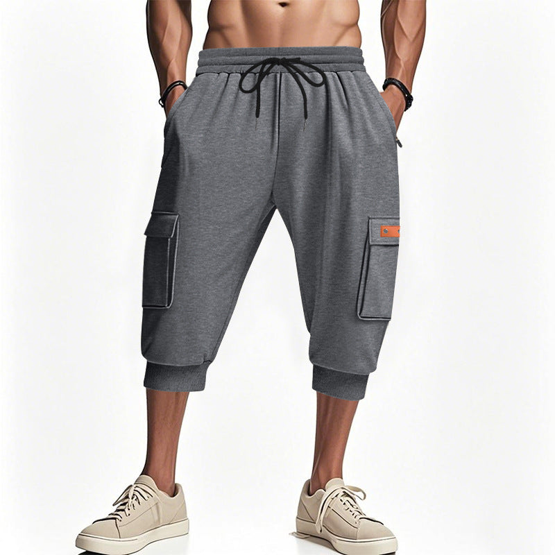 Herren sportliche Cargo-Shorts mit praktischen Taschen und elastischem Bund Echoarchiv