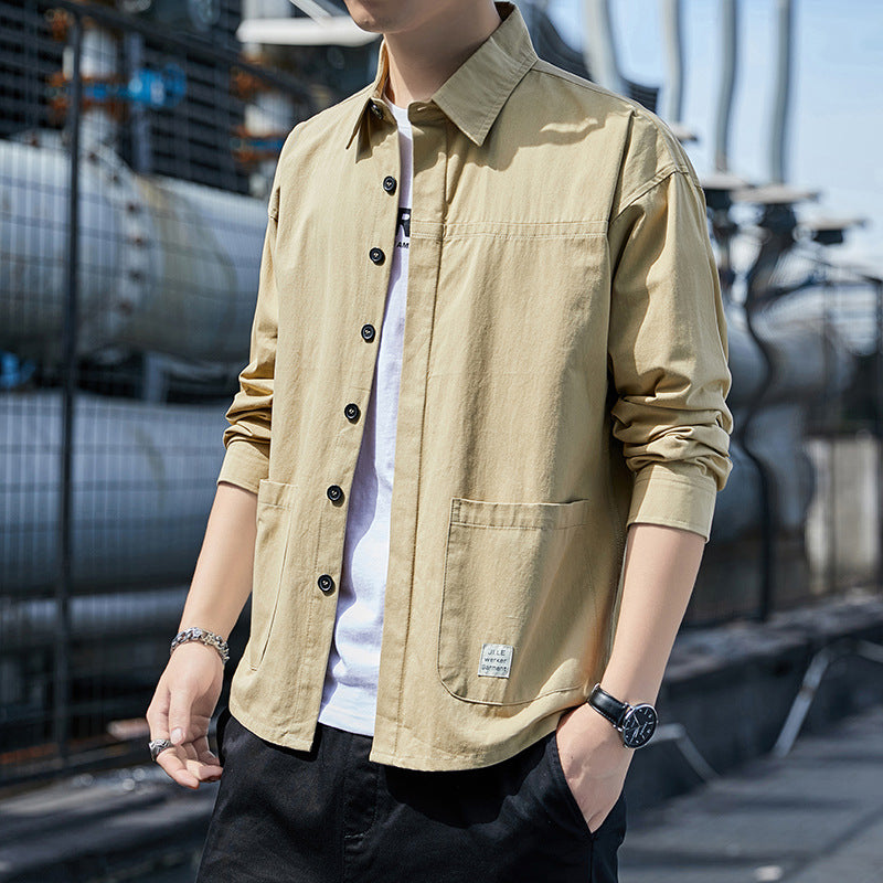 Herren stylisches Utility-Overshirt mit praktischen Taschen Echoarchiv