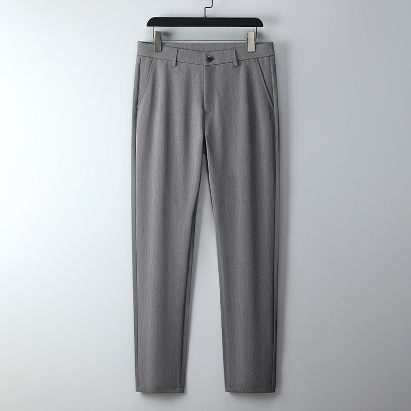 Herren Schmal geschnittene Anzughose aus Stretchtwill mit geradem Bein Echo Archiv