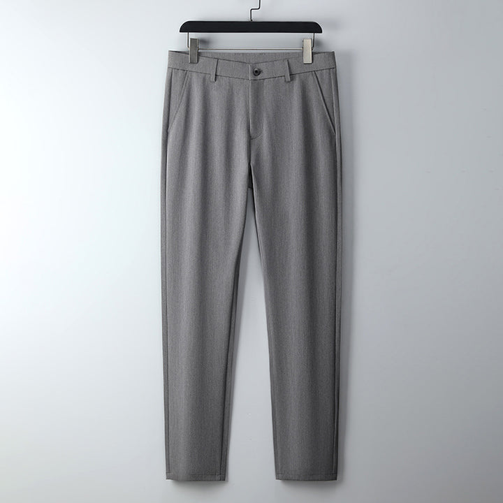 Herren Schmal geschnittene Anzughose aus Stretchtwill mit geradem Bein Echo Archiv