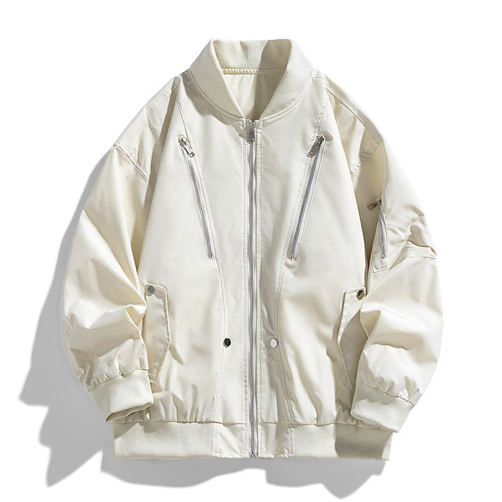 Damen Modische Bomberjacke mit praktischen Reißverschlusstaschen Echo Archiv