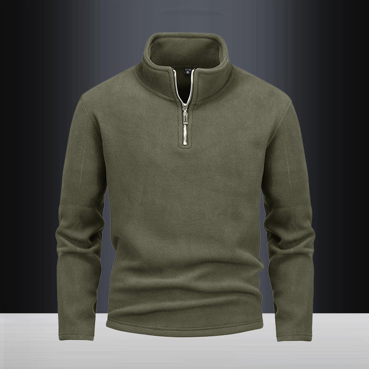 Herren nan Fleece-Halbzip-Pullover mit Stehkragen und flauschiger Mikrofleece-Qualität Echo Archiv