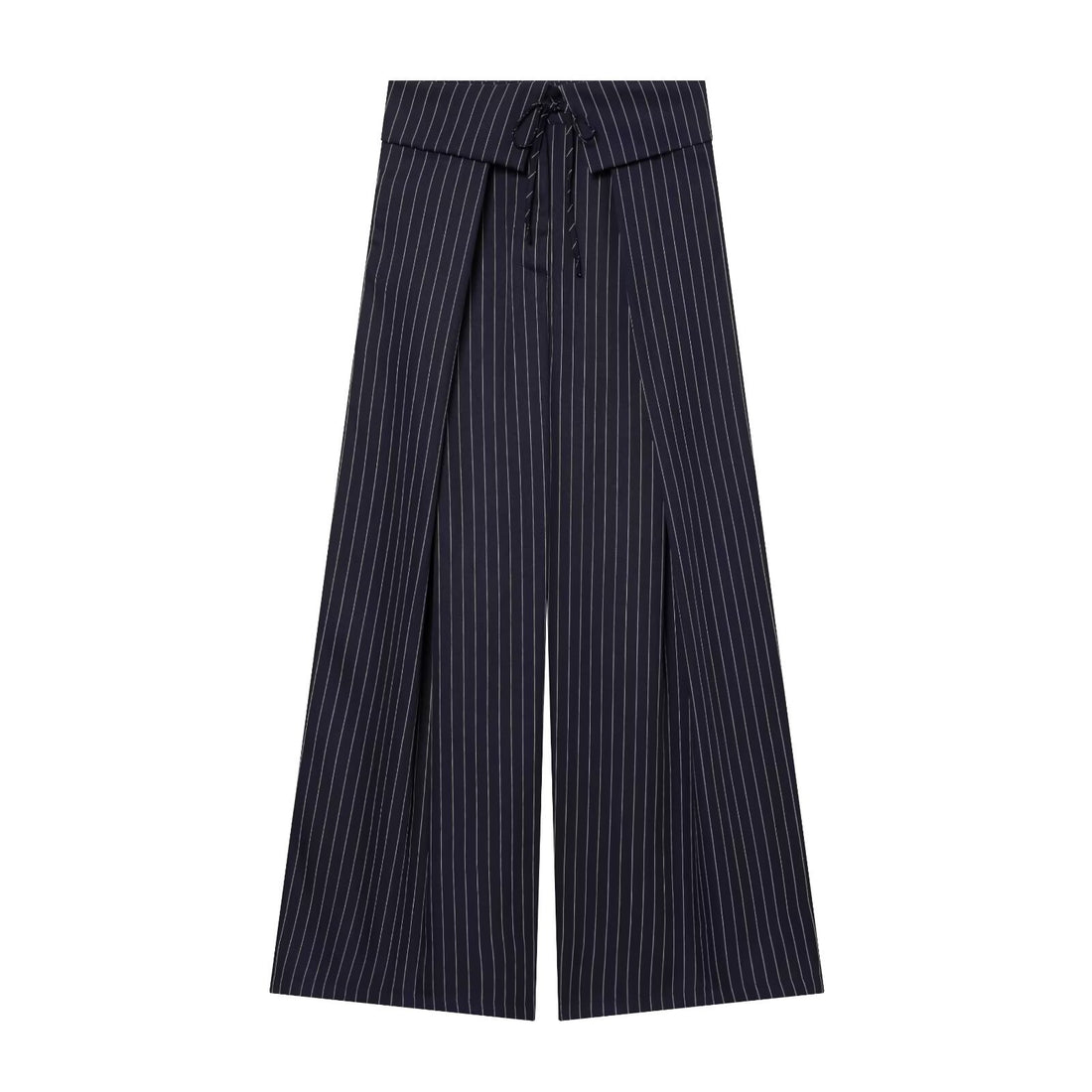 Damen Weite Highwaist-Palazzohose mit Wickel-Front und Taillenschnürung Echo Archiv