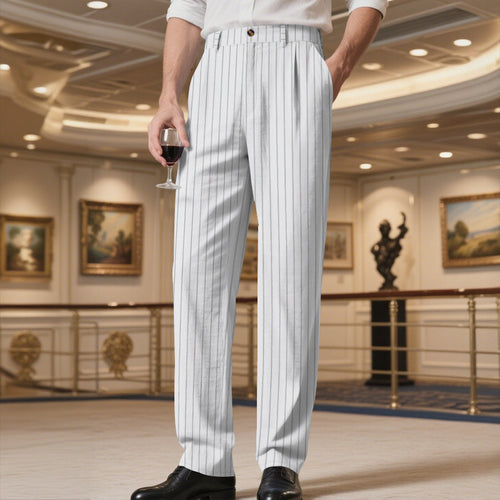 Herren elegante Anzughose mit Nadelstreifen Echoarchiv