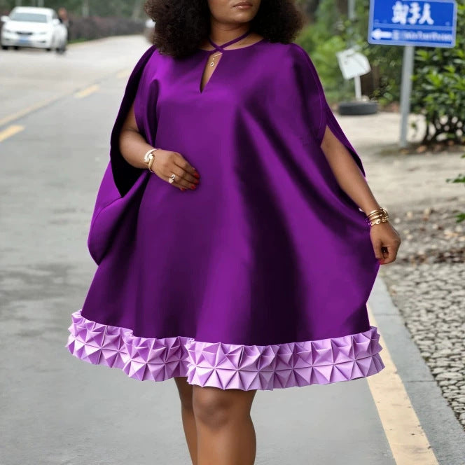 Damen Elegantes Kaftan-Kleid mit dekorativem Faltenbesatz Echo Archiv