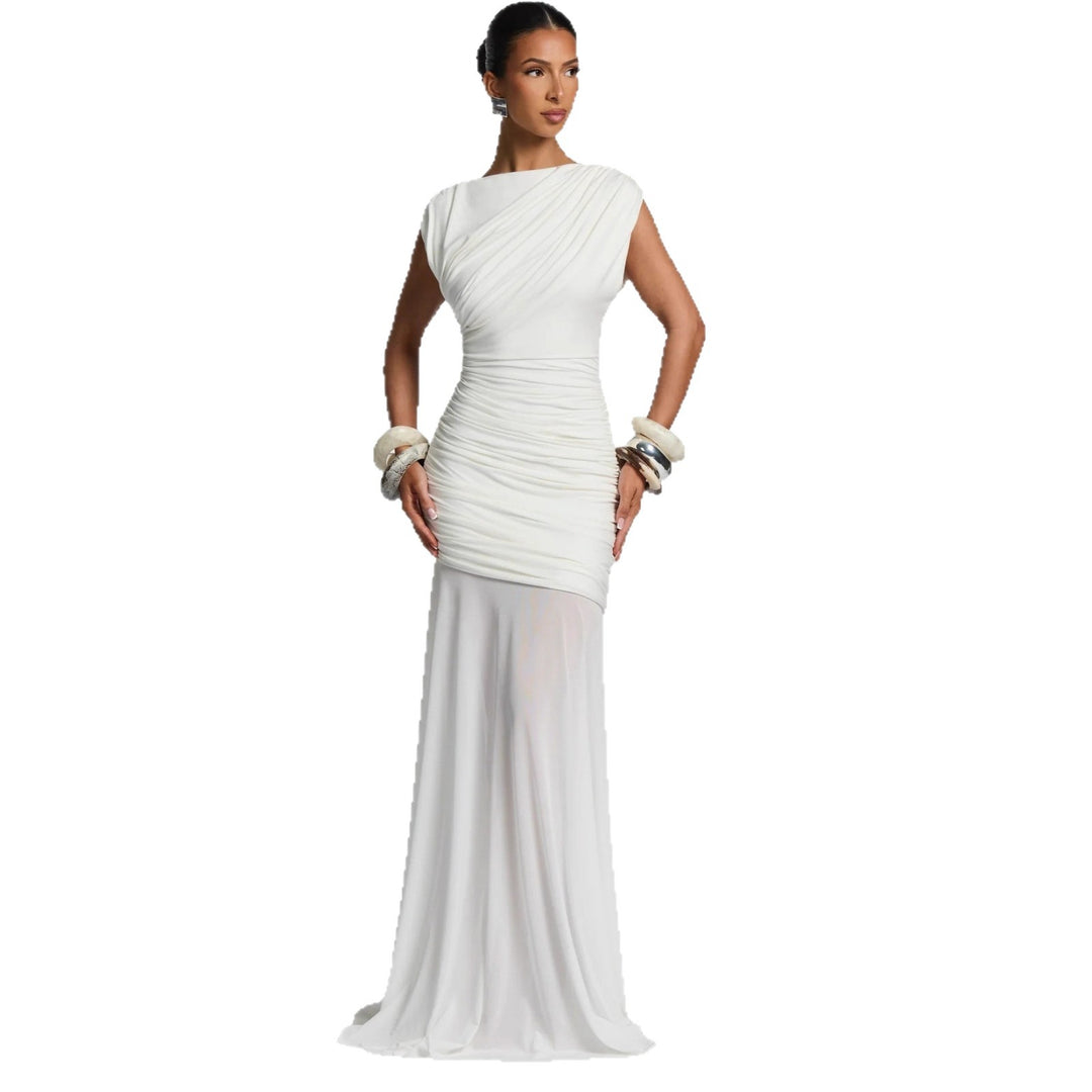 Damen Elegantes und figurbetontes Maxikleid mit Drapierungen Echo Archiv