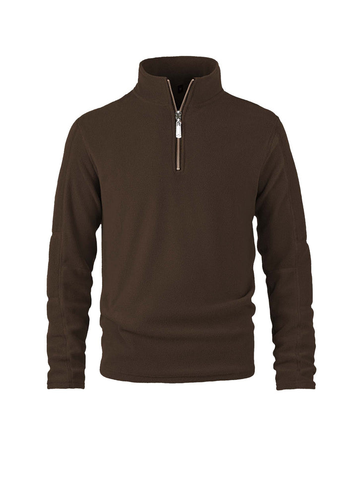 Herren warmhaltender Fleece-Pullover mit halbem Reißverschluss Echoarchiv