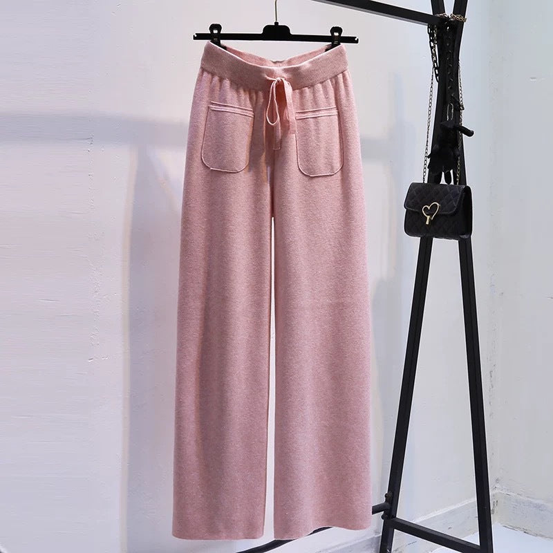Damen Weite Jersey-Hose mit elastischem Bund und praktischen Taschen Echo Archiv