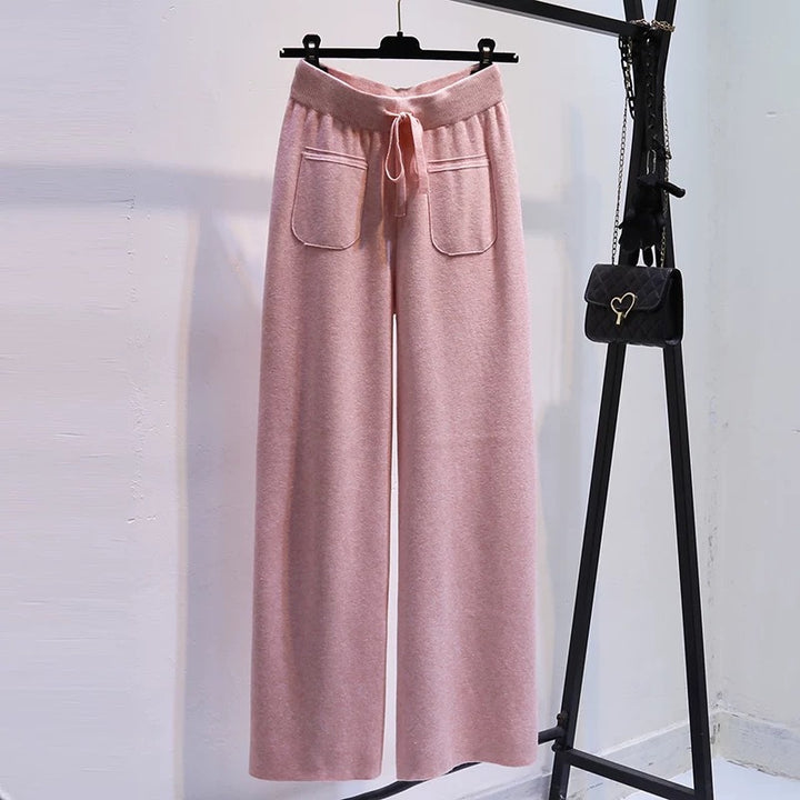 Damen Weite Jersey-Hose mit elastischem Bund und praktischen Taschen Echo Archiv