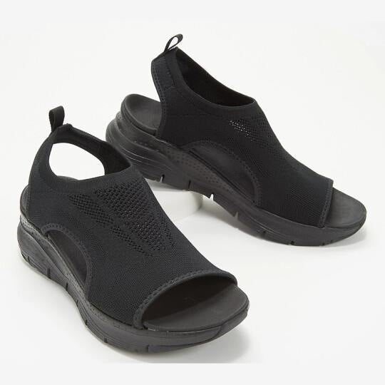 Damen Sportive Strick-Slingback Sandalen mit Chunky-Sohle – Sorelia