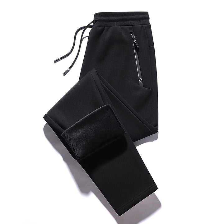 Herren Thermo-Fleece-Jogginghose mit angerauter Innenseite, Reflektierenden Reißverschlusstaschen und Kordelbund Echoarchiv