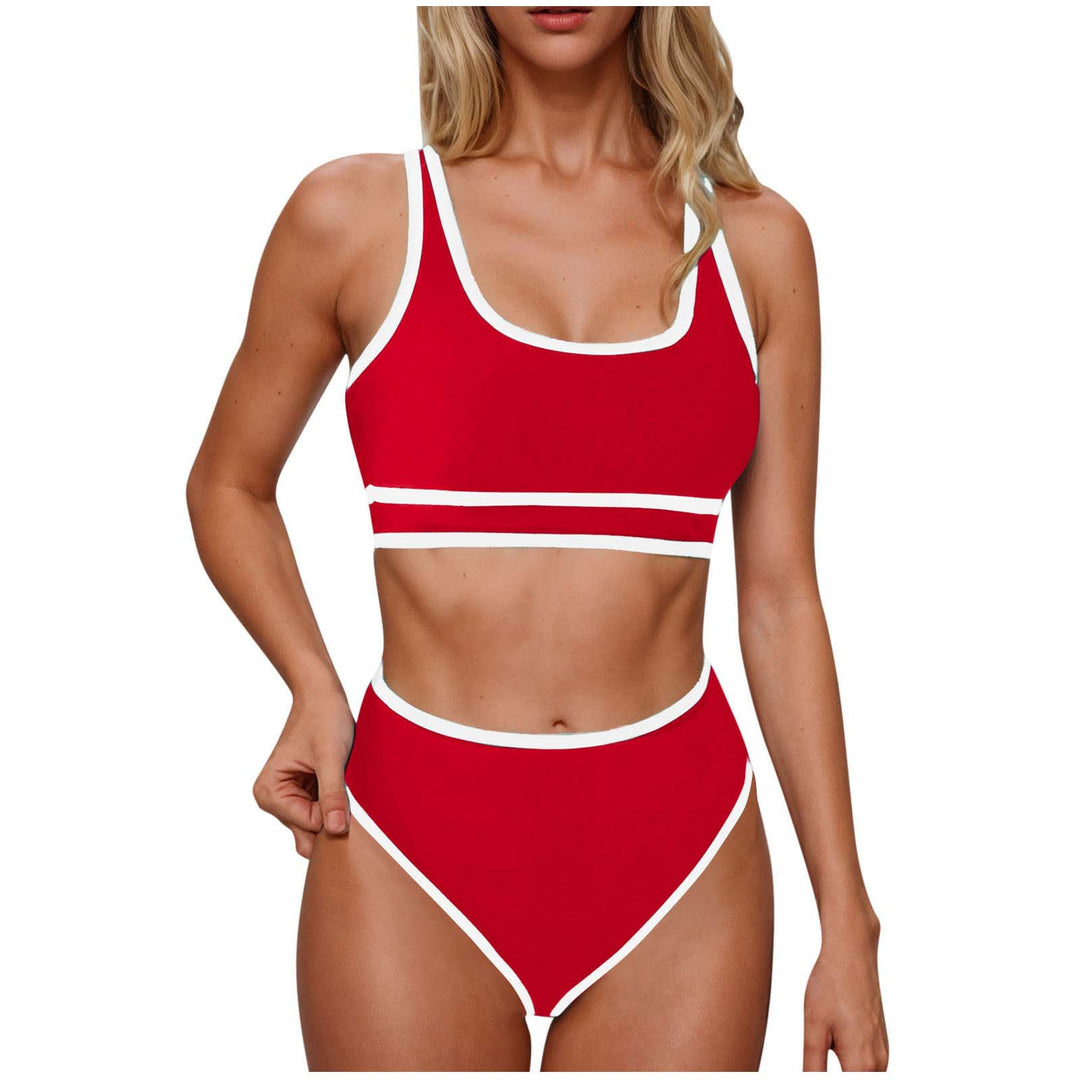 Damen Sportliches Hochtailliertes Bikini-Set Echo Archiv