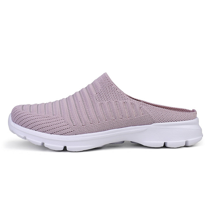 Damen nan gestrickter Schlupf-Clog mit stoßdämpfender EVA-Zwischensohle und ergonomischer Fersenstütze Echo Archiv