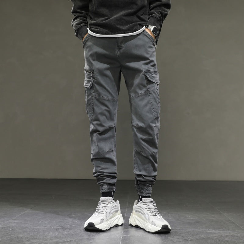 Herren moderne Cargohose mit elastischem Bund und praktischen Taschen Echoarchiv