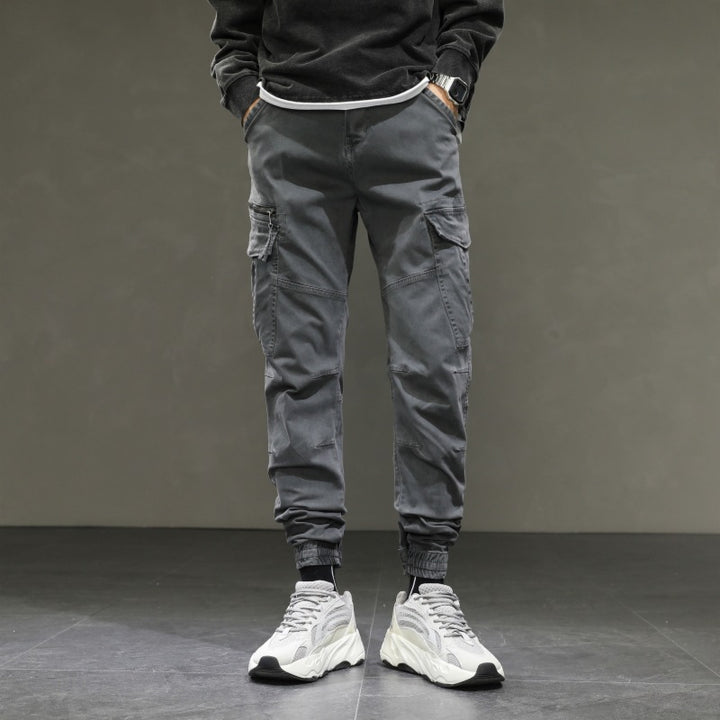 Herren moderne Cargohose mit elastischem Bund und praktischen Taschen Echoarchiv