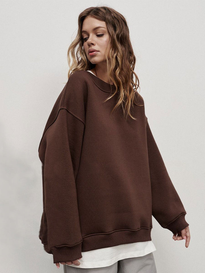 Damen Oversized SwEchoarchivtshirt im lässigen Stil mit übergroßen Ärmeln und elastischen Bündchen Echoarchiv