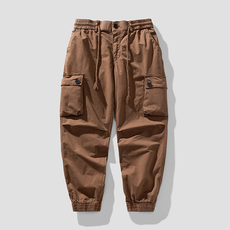 Herren Cargo-Joggerhose im Tapered-Utility-Stil mit elastischem Bund und Klapptaschen Echo Archiv