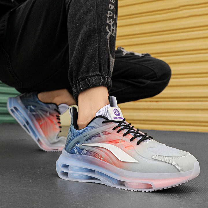 Unisex Futuristische luftgepolsterte leistungsorientierte Sneaker mit transparenter Sohle – Norré