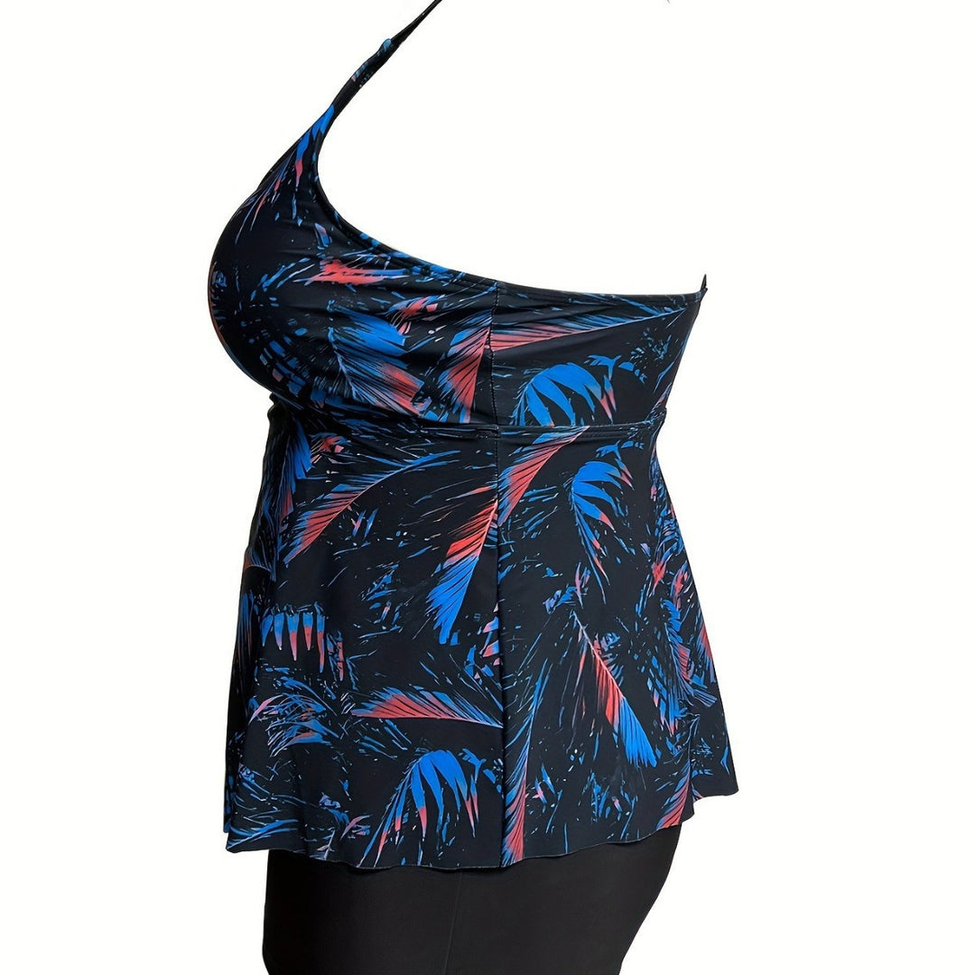Damen Tankini-Oberteil mit fließendem Schnitt und hochwertigem floralem Design Echo Archiv