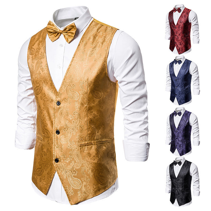 Herren edle Satin Weste Echoarchiv
