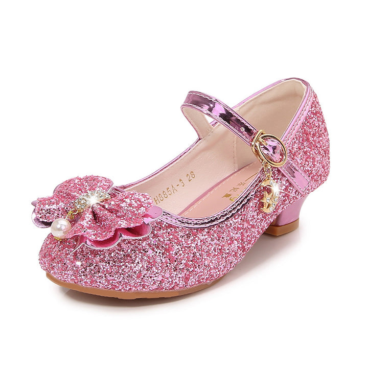 Mädchen Glitzernde Ballerinas mit Schleifenapplikation Echo Archiv