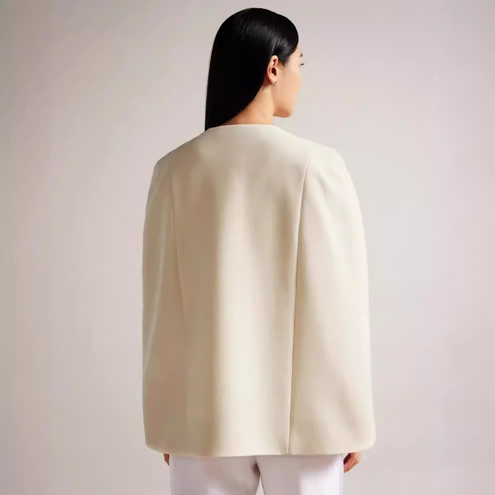 Damen kimonoinspirierter Cape‑Blazer im fließenden Tailoring‑Look Echoarchiv