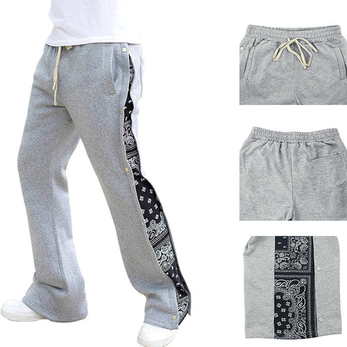 Herren sportive Freizeithose mit knöpfbarem Seitenverschluss und Kontrastdetails Echoarchiv