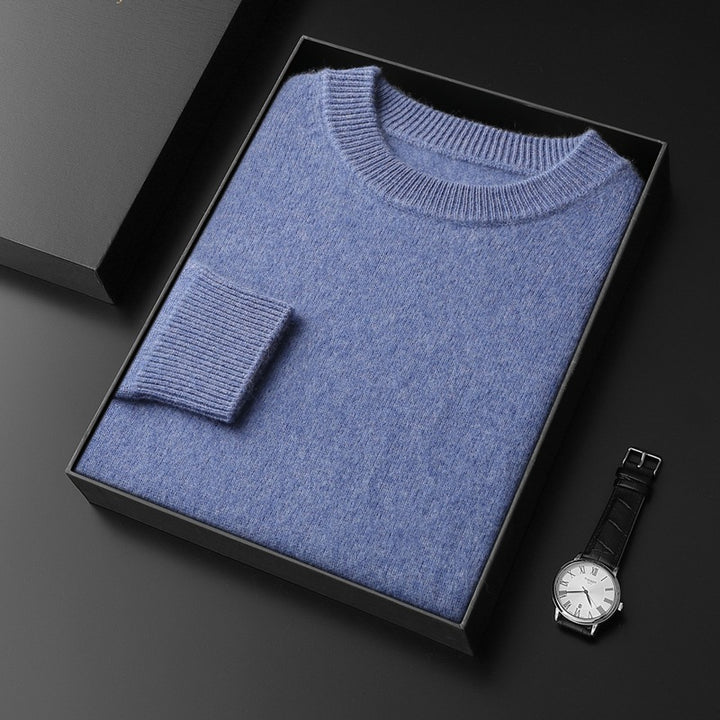 Herren Rundhals-Pullover im Kaschmir‑Look mit extraweichem Flor und Geschenkbox Echoarchiv