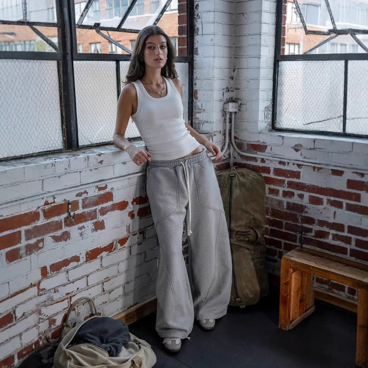 Herren Hohe Taille Entspannte Passform Jogginghose Echoarchiv