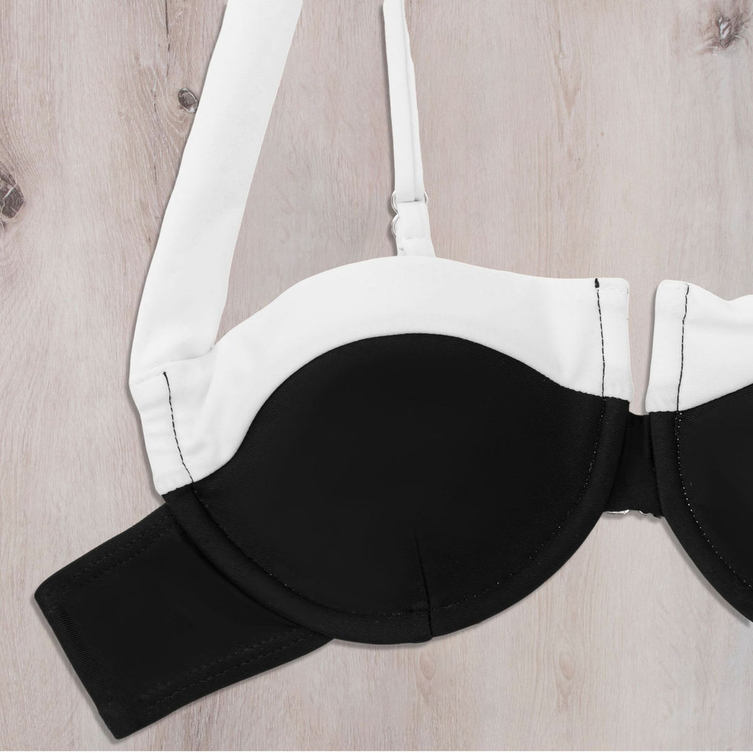 Damen Bandeau-Bikini mit trendigem Aufbau und verstellbaren Trägern Echo Archiv