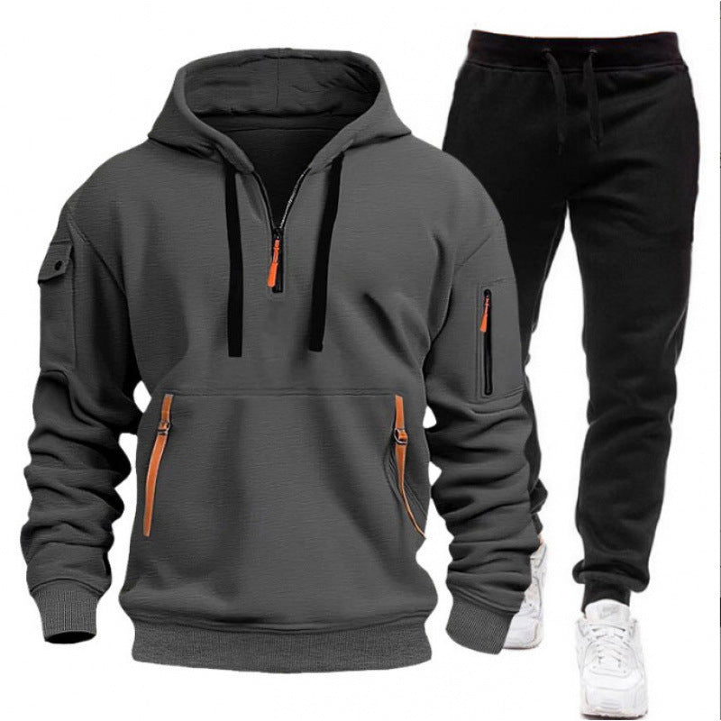 Damen Sportlicher Freizeitanzug mit innovativem Kapuzenpullover Echoarchiv