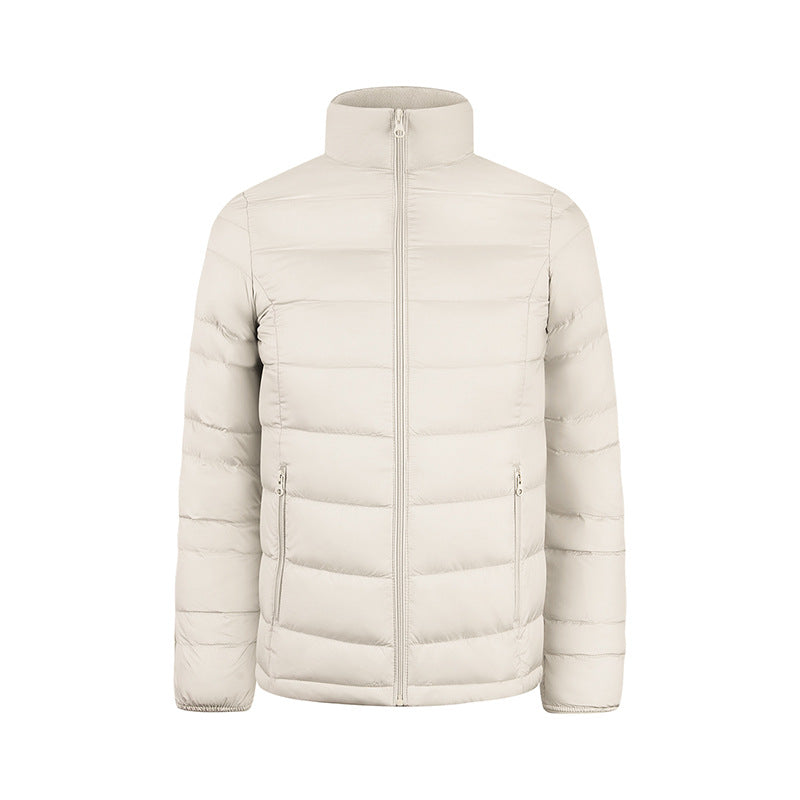 Herren Ultraleichte gesteppte Daunenimitat-Jacke mit Stehkragen Echo Archiv