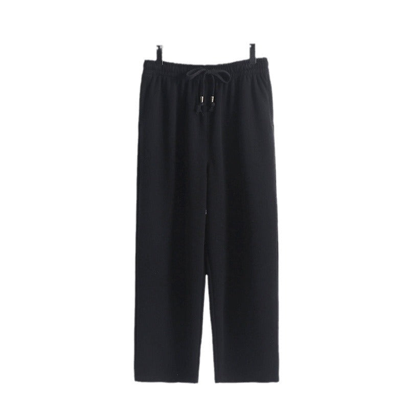 Unisex Gefütterte Fleece-Jogginghose mit elastischem Bund Kordelzug und schmalem Knöchelbündchen Echoarchiv