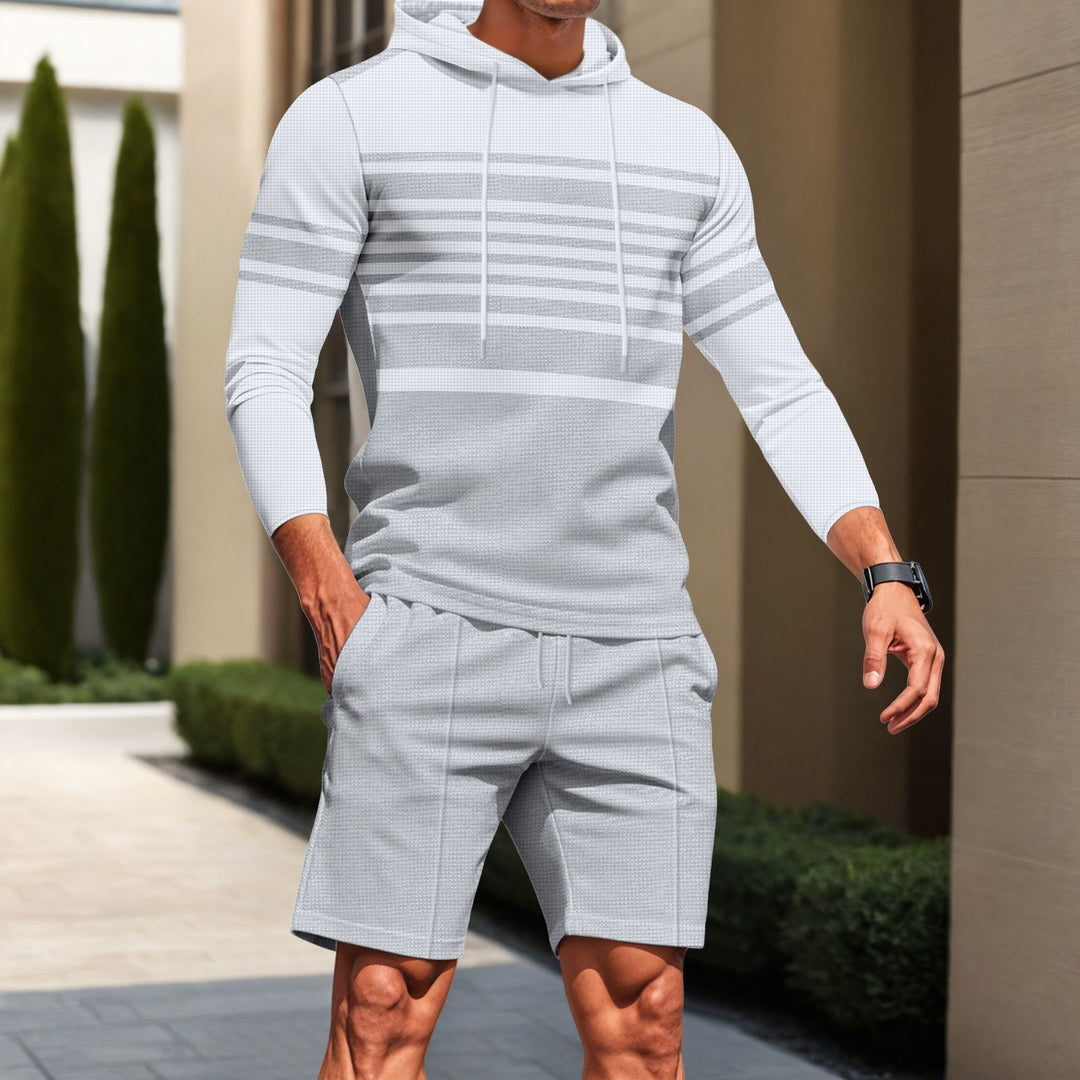 Herren Sportliches Kapuzenshirt mit strukturiertem Material und modernen Linien Echoarchiv