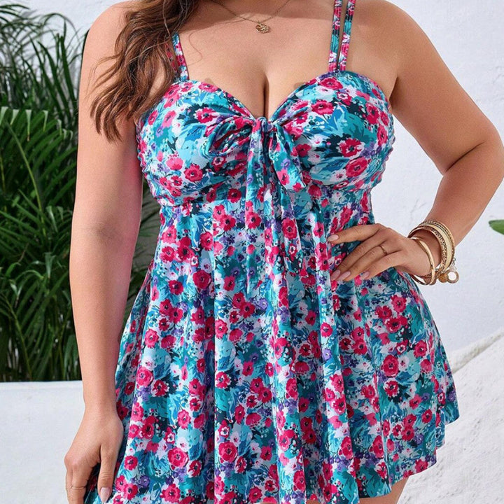 Damen Badekleid mit floralem Design und verstellbaren Trägern Echo Archiv