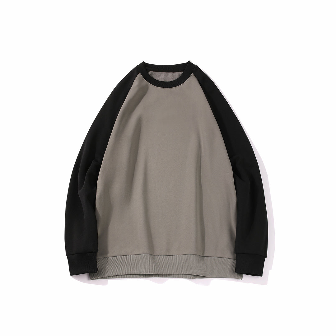 Herren Raglan‑Sweatshirt mit kontrastärmel, weichem Fleece‑Innenfutter und geripptem Saum Echo Archiv