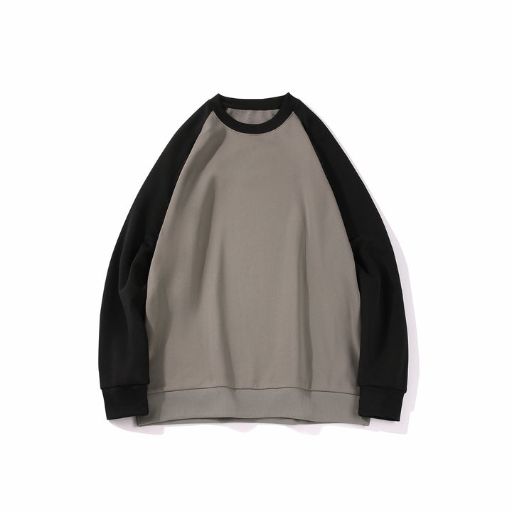Herren Raglan‑Sweatshirt mit kontrastärmel, weichem Fleece‑Innenfutter und geripptem Saum Echo Archiv