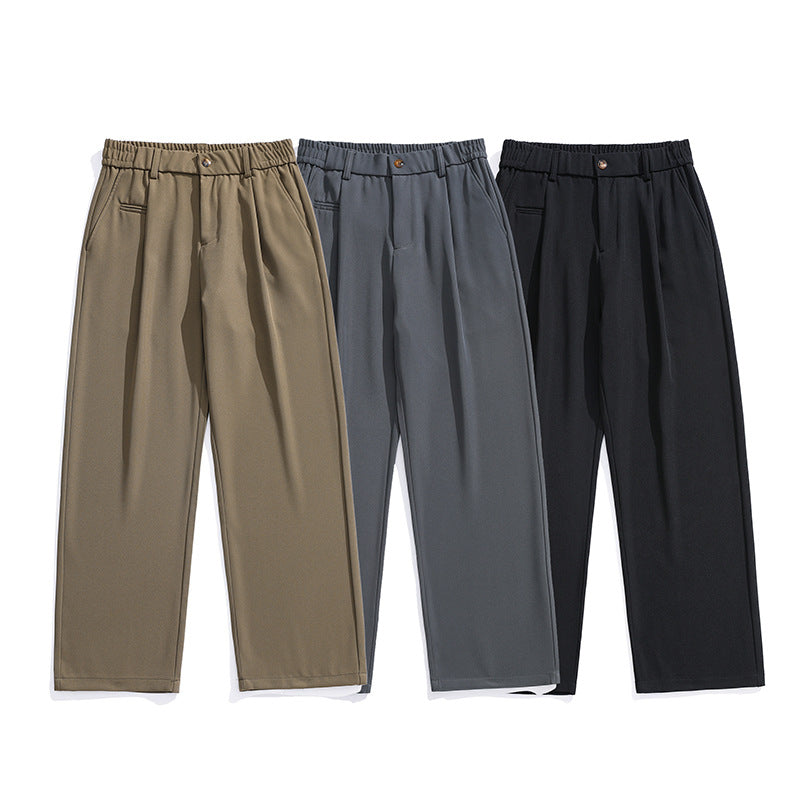 Damen Locker sitzende Bundfalten-Hose mit elastischem Komfortbund und geradem Saum Echo Archiv
