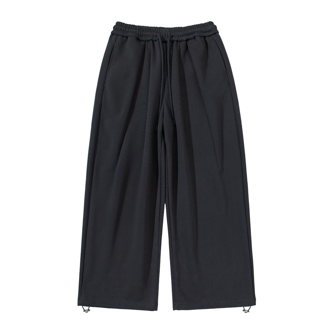 Unisex Weite Cropped Jogginghose mit Tunnelzugbund, Eingrifftaschen und verstellbarem Saum Echoarchiv