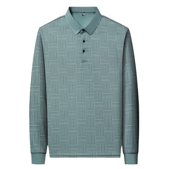 Herren elegantes und atmungsaktives Hemd mit strukturiertem Design Echoarchiv
