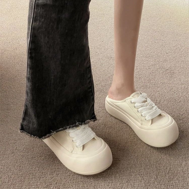 Damen Bequeme Sneaker aus hochwertigem Material mit elastischen Schnürsenkeln Echo Archiv