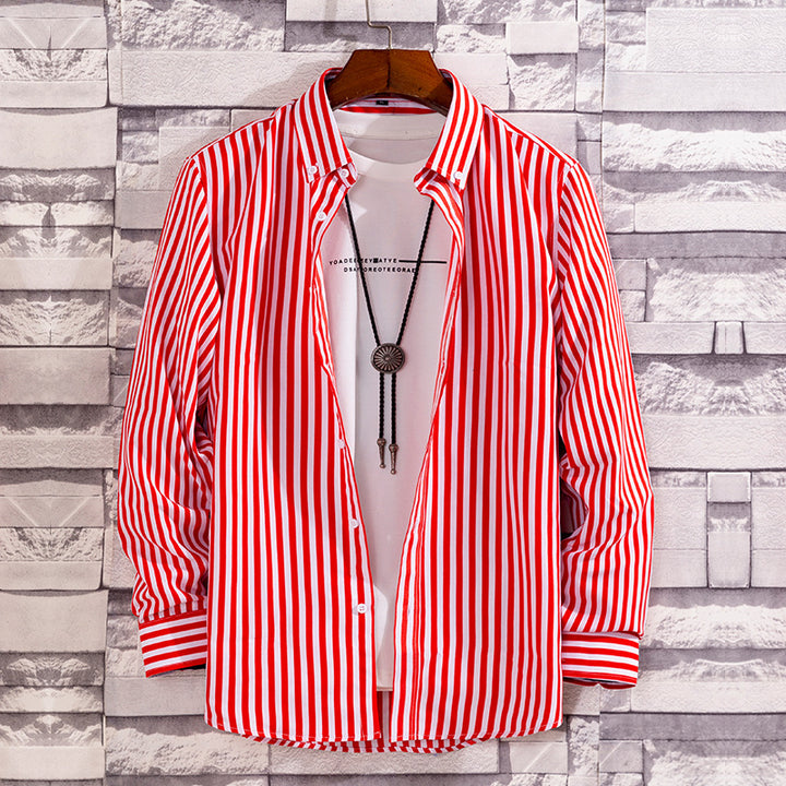 Herren nan lässige Hemdjacke aus leichter Baumwollmischung mit Button-Down-Kragen Echo Archiv