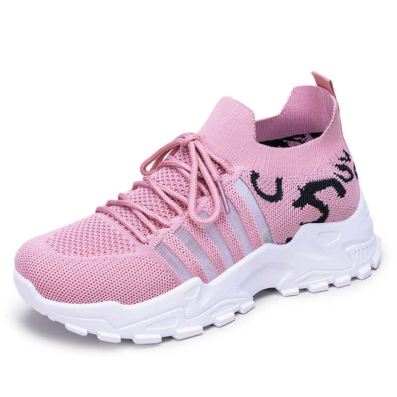 Damen Sportliche Atmungsaktive Sneakers mit elastischem Leisten und rutschfester Sohle Echo Archiv
