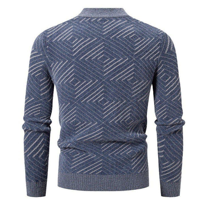 Herren eleganter Pullover mit Strukturmuster Echoarchiv